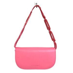 Melie Bianco Inez Link Strap Vegan Handbag & Crossbody Pink Anthro! Retail $98